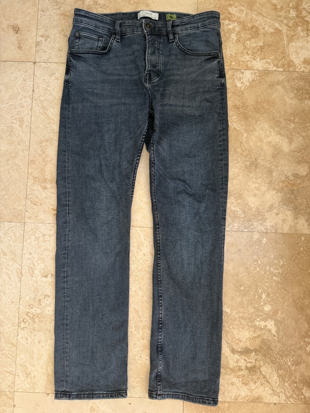Men's Celio* Dark Blue Straight-Leg Jeans